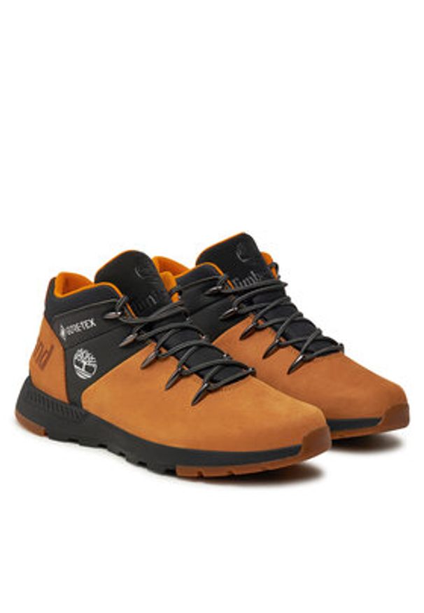Timberland Sneakersy Sprint Trekker Mid Gtx TB1A2QZE2311 Beżowy. Kolor: beżowy. Materiał: skóra, nubuk. Sport: bieganie