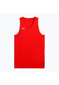 Puma - Koszulka piłkarska męska PUMA teamJAWS Starter Jersey. Kolor: czerwony. Materiał: jersey. Sport: piłka nożna