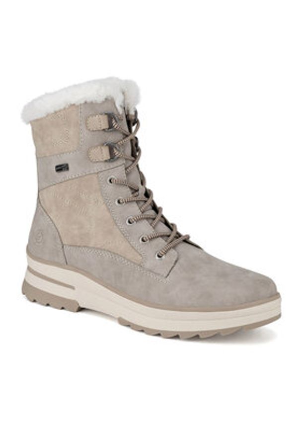 Remonte Trzewiki D2B73-40 Beżowy. Kolor: beżowy. Materiał: skóra