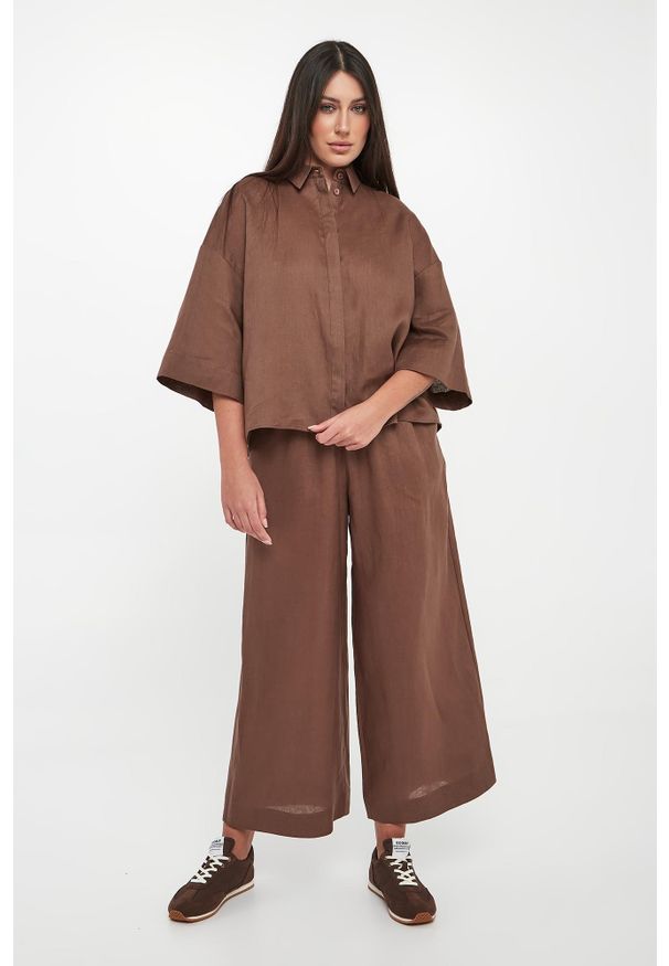 Koszula damska lniana Rito MM. Materiał: len