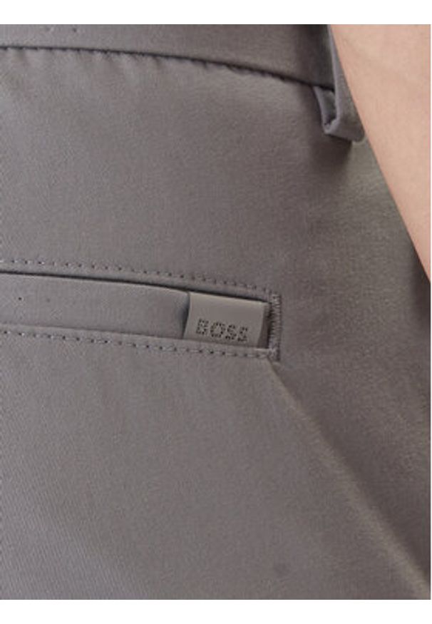 BOSS Chinosy P-Kaiton1 50543945 Srebrny Slim Fit. Kolor: srebrny. Materiał: bawełna
