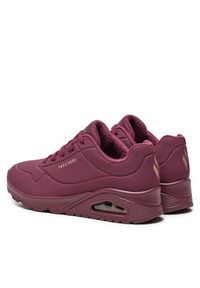 skechers - Skechers Sneakersy Uno Stand On Air 73690/PLUM Bordowy. Kolor: czerwony. Materiał: skóra #2