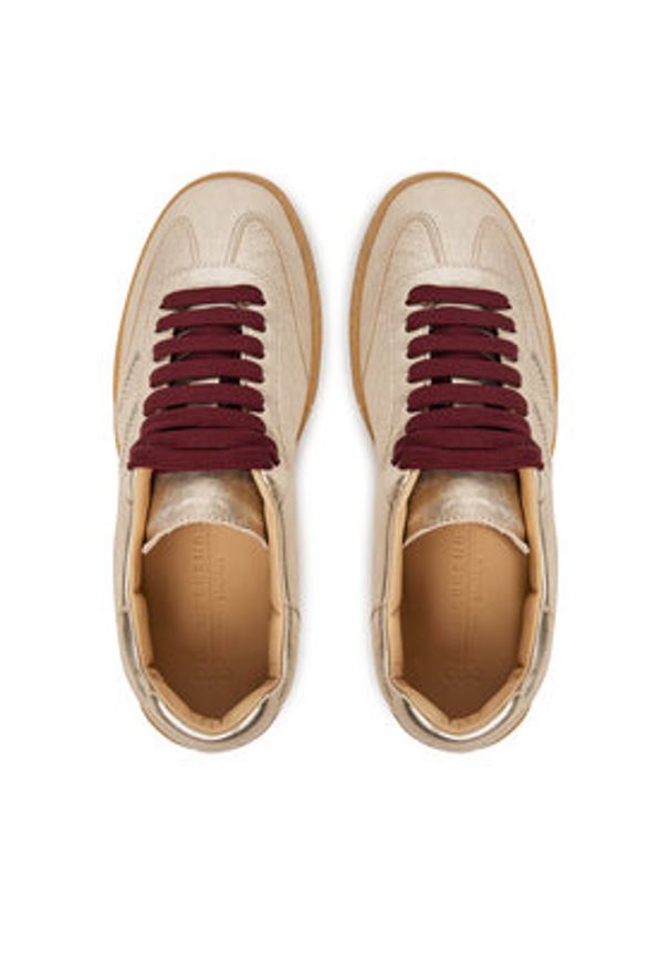 Weekend Max Mara Sneakersy 2515761035600 Złoty. Kolor: złoty. Materiał: skóra