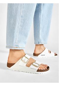 Birkenstock Klapki Arizona 1005294 Biały. Kolor: biały. Materiał: skóra #4