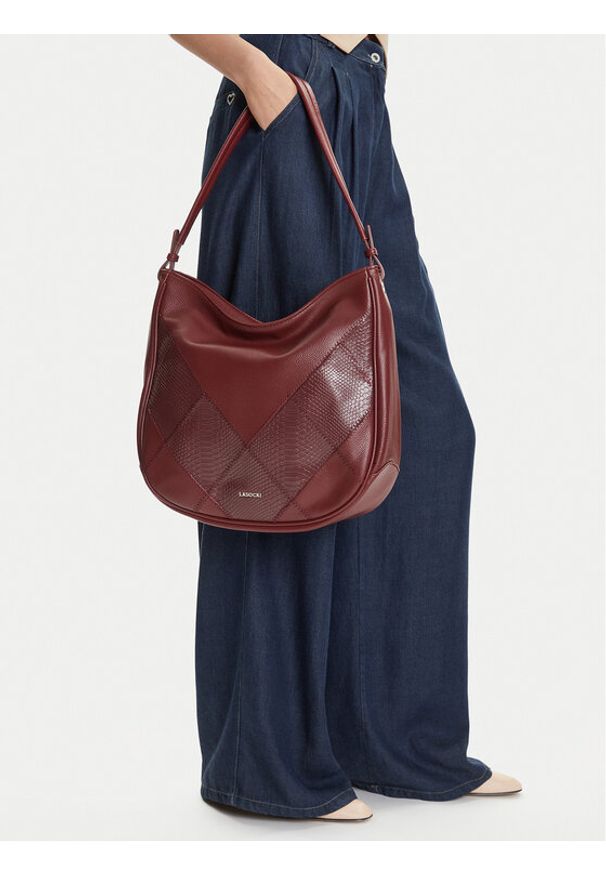 Lasocki Torebka C-LSK-L-006-08 Bordowy. Kolor: czerwony