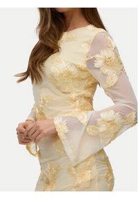 Vero Moda Sukienka koktajlowa Quinn 10348613 Żółty Regular Fit. Kolor: żółty. Materiał: syntetyk. Styl: wizytowy #4