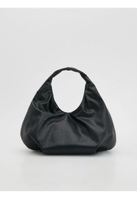 Reserved - Duża torebka hobo - czarny. Kolor: czarny. Materiał: skórzane. Rozmiar: duże #1