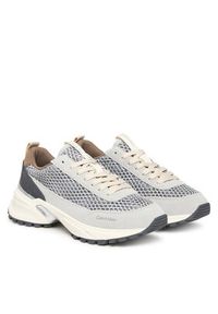 Calvin Klein Sneakersy Hike Runner Lace Up Techmix YW0YW02030 Beżowy. Kolor: beżowy. Materiał: skóra #4