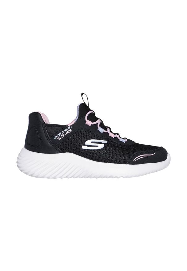 skechers - Buty młodzieżowe dziecięce sportowe Skechers Bounder Slip-ins. Okazja: na spacer, na uczelnię, na co dzień. Kolor: czarny. Model: Skechers Sport. Sport: turystyka piesza