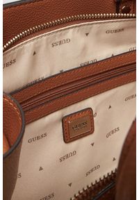 Guess - GUESS Brązowa torebka damska Meridian. Kolor: brązowy. Materiał: skórzane #3