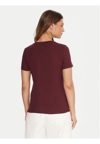 Guess T-Shirt W1YI1B I3Z14 Bordowy Regular Fit. Kolor: czerwony. Materiał: bawełna