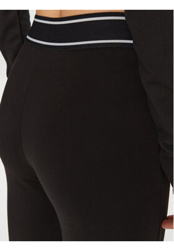 Karl Lagerfeld - KARL LAGERFELD Legginsy A1W10068 Czarny Slim Fit. Kolor: czarny. Materiał: wiskoza