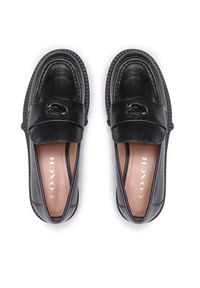 Coach Loafersy Leah Loafer CB990 Czarny. Kolor: czarny. Materiał: skóra #6