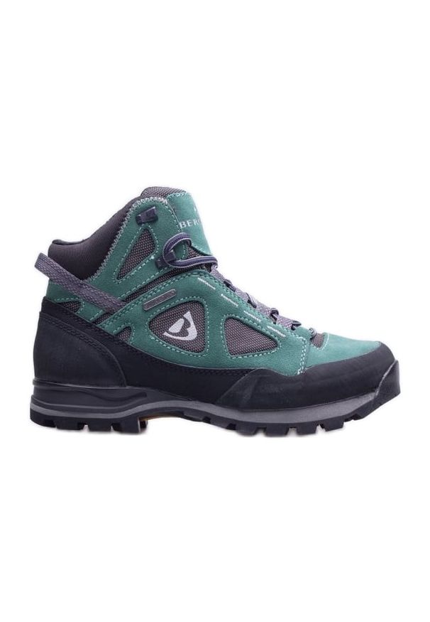 Buty Bergson W Kakka Mid Stx grass green zielone. Kolor: zielony. Materiał: guma, skóra, zamsz. Szerokość cholewki: normalna