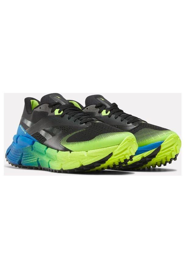 Buty do biegania męskie Reebok Floatzig Adventure 1. Kolor: niebieski, wielokolorowy, czarny. Materiał: syntetyk, materiał. Szerokość cholewki: normalna. Sport: bieganie