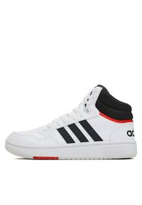 Adidas - adidas Sneakersy Hoops 3.0 Mid GY5543 Biały. Kolor: biały. Materiał: materiał #3