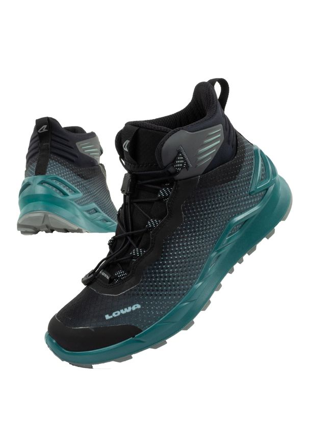 Buty trekkingowe damskie Lowa Merger Mid GORE-TEX. Okazja: na co dzień. Kolor: czarny. Technologia: Gore-Tex. Sport: turystyka piesza