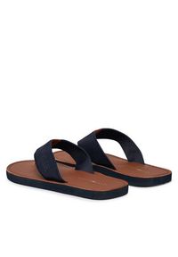 TOMMY HILFIGER - Tommy Hilfiger Japonki Jacquard Logo FM0FM05808 Granatowy. Kolor: niebieski. Materiał: materiał #4