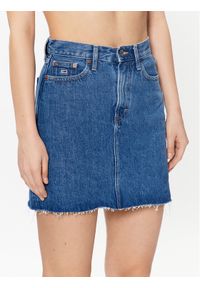 Tommy Jeans Spódnica jeansowa DW0DW15626 Granatowy Regular Fit. Kolor: niebieski. Materiał: bawełna