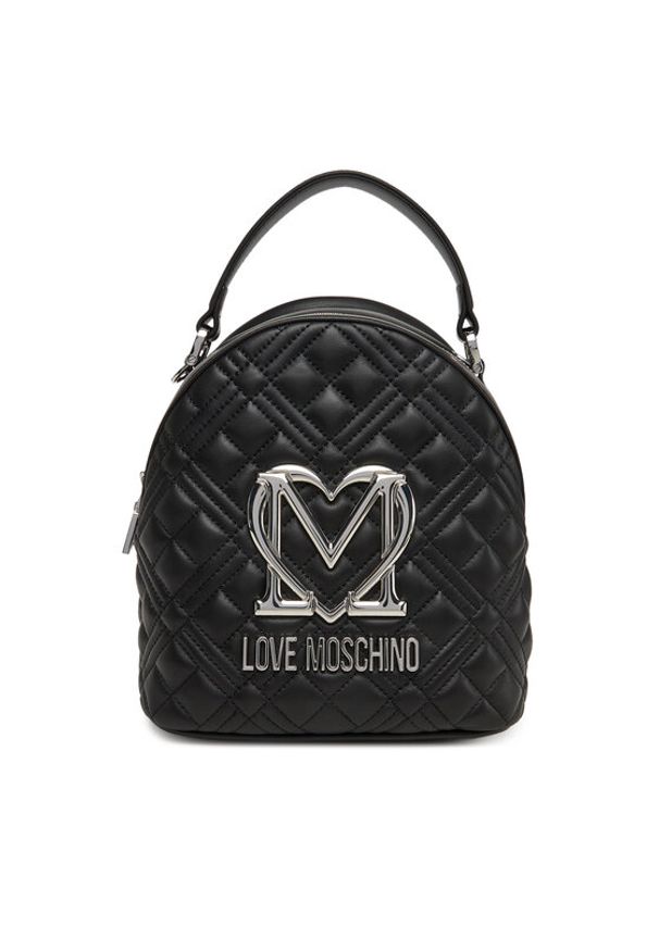 Love Moschino - LOVE MOSCHINO Plecak JC4304PP1NK1200B Czarny. Kolor: czarny. Materiał: skóra