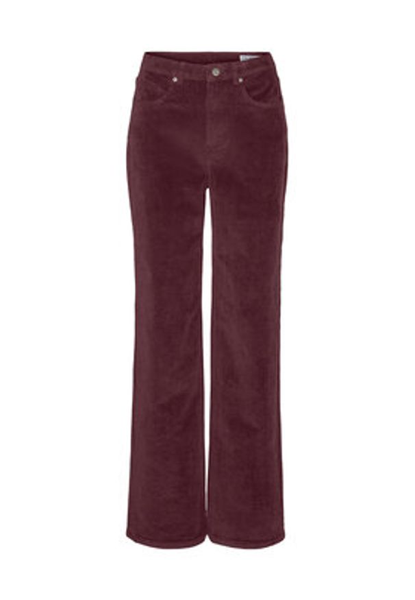 Vero Moda Spodnie materiałowe Tessa 10315350 Fioletowy Wide Leg. Kolor: fioletowy. Materiał: sztruks