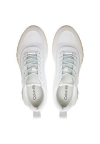 Calvin Klein Sneakersy Runner Lace Up Mesh Mix HW0HW01905 Biały. Kolor: biały. Materiał: mesh #4