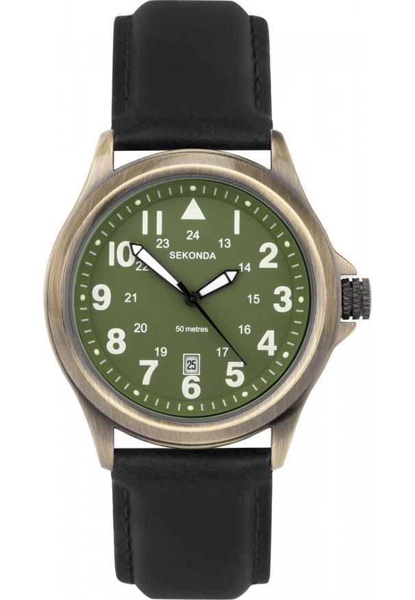 Zegarek Sekonda Zegarek męski Sekonda 30103 czarny. Kolor: czarny