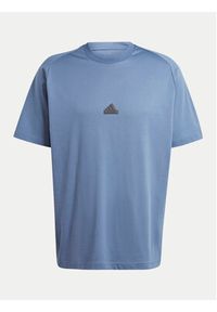 Adidas - adidas T-Shirt Z.N.E. IR5234 Niebieski Loose Fit. Kolor: niebieski. Materiał: bawełna #7