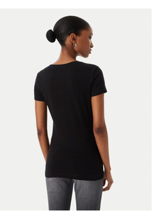 Guess T-Shirt W6RI24 J1314 Czarny Regular Fit. Kolor: czarny. Materiał: bawełna