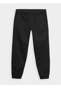 outhorn - Spodnie casual joggery męskie Outhorn - czarne. Okazja: na co dzień. Kolor: czarny. Materiał: materiał, bawełna. Styl: casual