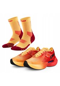 CEP - Zestaw biegacza: damskie buty sportowe i skarpety biegowe. Kolor: pomarańczowy #1