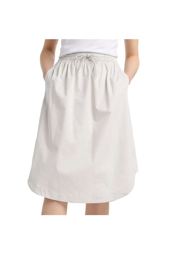 Spódnica New Balance WK51551GYM - szara. Kolor: szary. Materiał: bawełna, nylon. Styl: klasyczny, sportowy