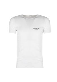 Iceberg T-shirt "C-neck" | ICE1UTS01 | Mężczyzna | Biały. Kolor: biały. Materiał: bawełna, elastan. Wzór: nadruk #5