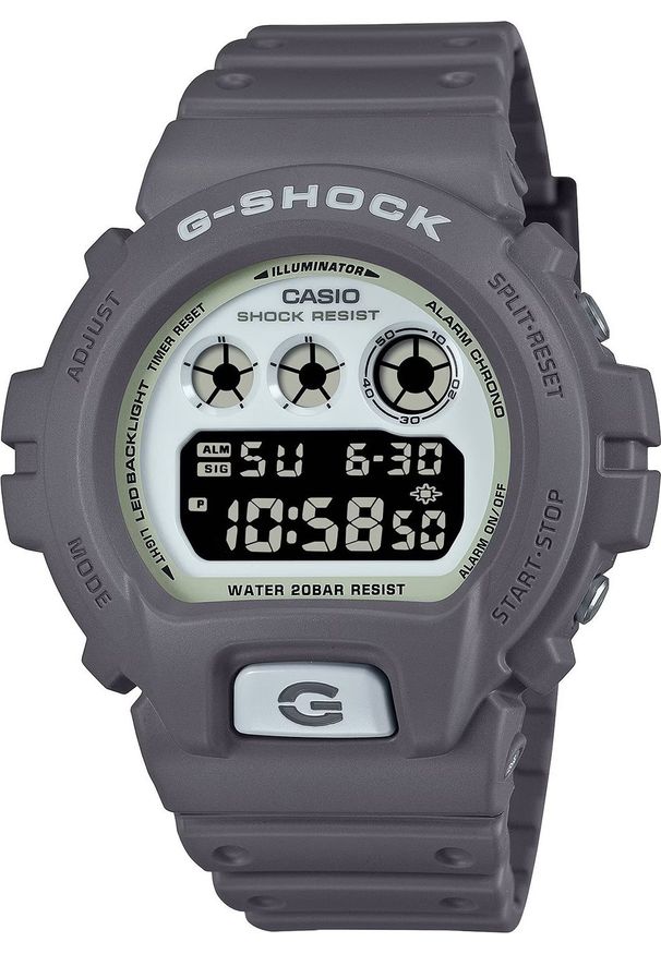 Zegarek sportowy G-SHOCK Casio G-Shock DW-6900HD-8ER 200m szary. Kolor: szary. Styl: sportowy