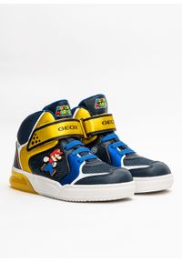 Geox - Sneakersy dziecięce GEOX J Grayjay B (J169YD 0FU50 C0335). Kolor: niebieski. Materiał: materiał. Sport: bieganie