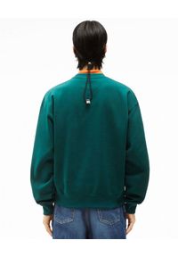 Kenzo - KENZO - Zielona bluza z kolorowym logo. Kolor: zielony. Materiał: bawełna. Długość rękawa: długi rękaw. Długość: długie. Wzór: kolorowy #5