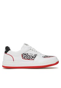 Hugo Sneakersy G29003 S Biały. Kolor: biały. Materiał: skóra