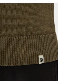 INDICODE Sweter Skyler 35-768 Khaki Regular Fit. Kolor: brązowy. Materiał: bawełna #4