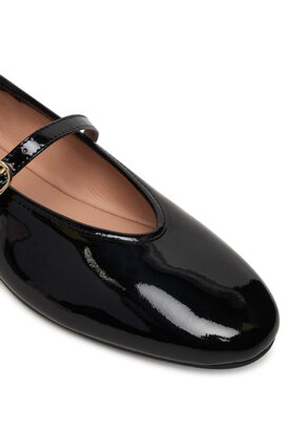 Love Moschino - LOVE MOSCHINO Baleriny JA11101G1OIH0000 Czarny. Kolor: czarny. Materiał: skóra, zamsz