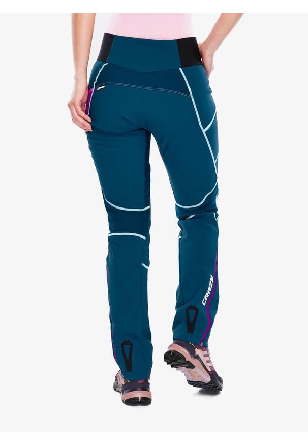 CRAZY - Spodnie softshell damskie Crazy Pant Ionic. Kolor: zielony. Materiał: softshell. Sezon: zima. Sport: narciarstwo