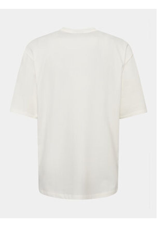 Lindbergh T-Shirt 30-400120 Écru Relaxed Fit. Materiał: bawełna