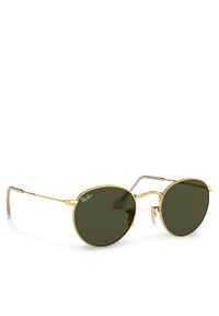 Ray-Ban Okulary przeciwsłoneczne Round Metal 0RB3447 001 Złoty. Kolor: złoty. Materiał: syntetyk #1