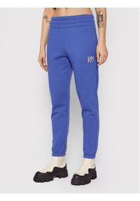 DKNY Sport Spodnie dresowe DP1P2716 Niebieski Regular Fit. Kolor: niebieski. Materiał: dresówka, syntetyk