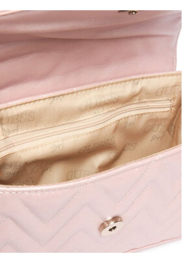 Guess Torebka J6GZ06 W4090 Różowy. Kolor: różowy. Materiał: skórzane