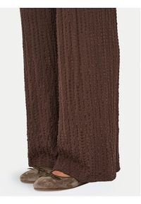only - ONLY Spodnie materiałowe Ella 15368471 Brązowy Wide Leg. Kolor: brązowy. Materiał: syntetyk, bawełna #6