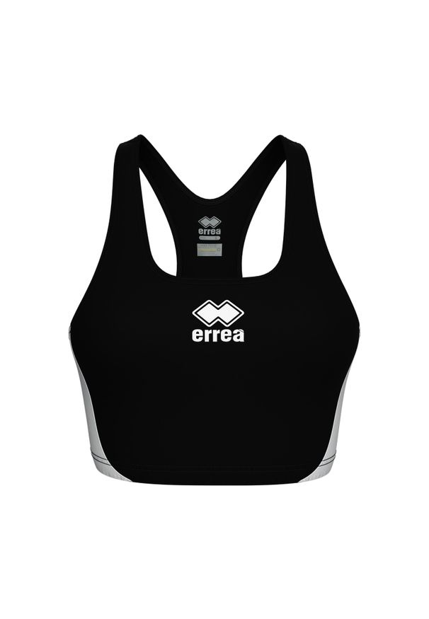 ERREA - Biustonosz dla kobiet Errea Elaine. Kolor: czarny, wielokolorowy, biały. Materiał: poliester, elastan. Sport: fitness