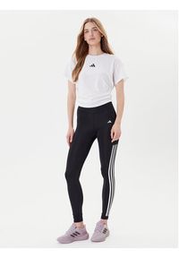 Adidas - adidas Legginsy Optime 3-Stripes IT9105 Czarny Slim Fit. Kolor: czarny. Materiał: syntetyk
