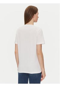 Elisabetta Franchi T-Shirt MA-002-51E2-V200 Biały Regular Fit. Kolor: biały. Materiał: bawełna