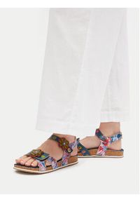 Laura Vita Sandały Brcyano 12 Granatowy. Kolor: niebieski. Materiał: skóra #5