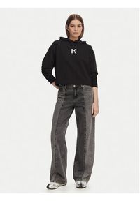 Karl Lagerfeld Jeans Bluza B2W20037 Czarny Regular Fit. Kolor: czarny. Materiał: bawełna #4